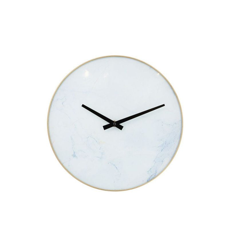 Έπιπλα Artikia Marmo Ρολόι τοίχου Λευκό D30cm Brand Maison