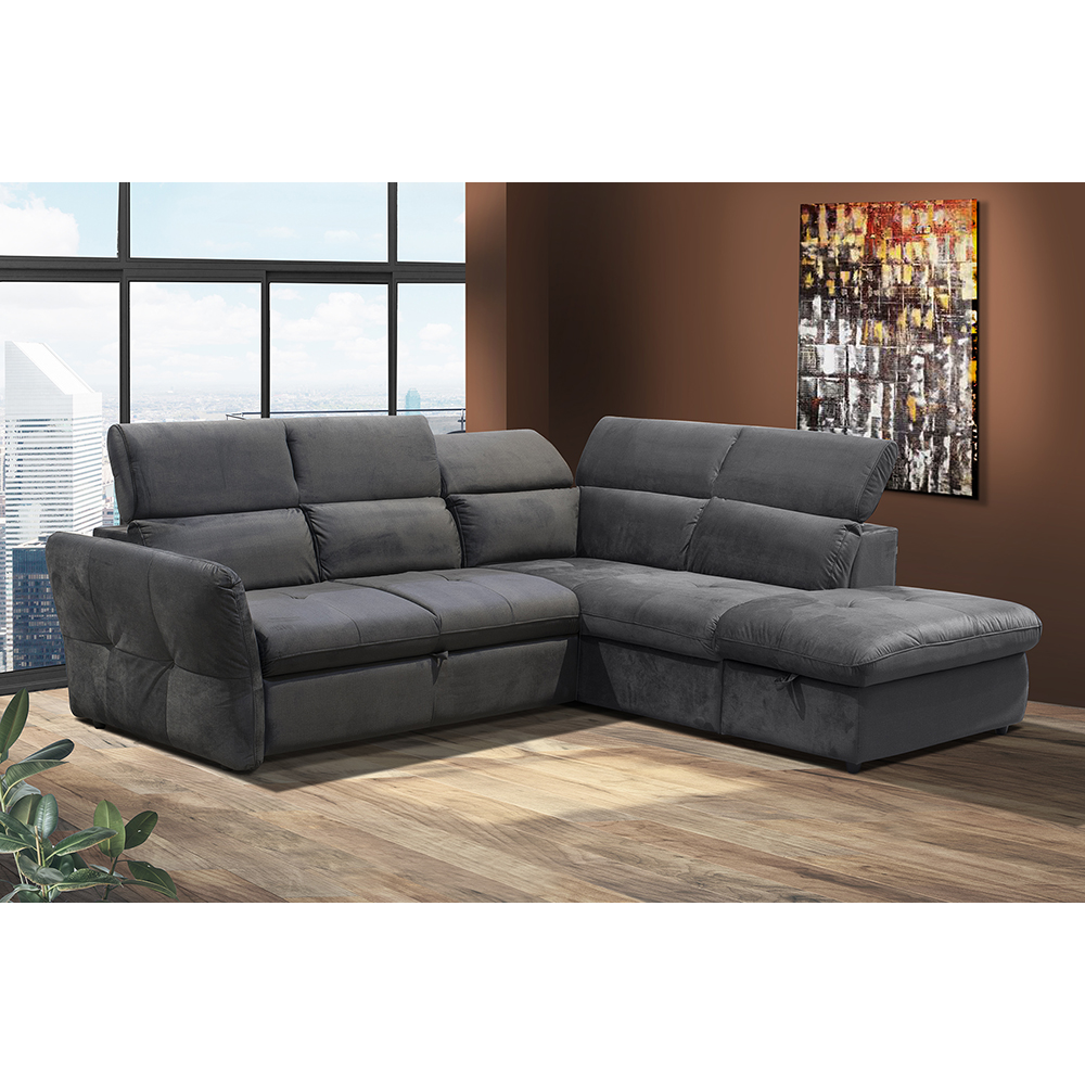 MONSERAT ΚΑΝΑΠΕΣ ΚΡΕΒΑΤΙ ΓΩΝΙΑ ΔΕΞΙΑ ΑΝΘΡΑΚΙ 254x224x90 - Image 4