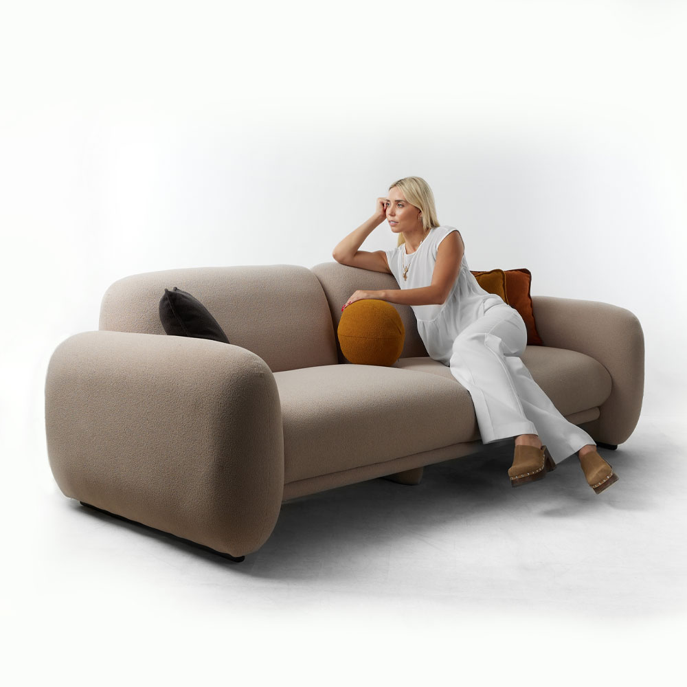 PUFFY ΚΑΝΑΠΕΣ 3ΘΕΣΙΟΣ CREAM 240x110x85 - Image 2