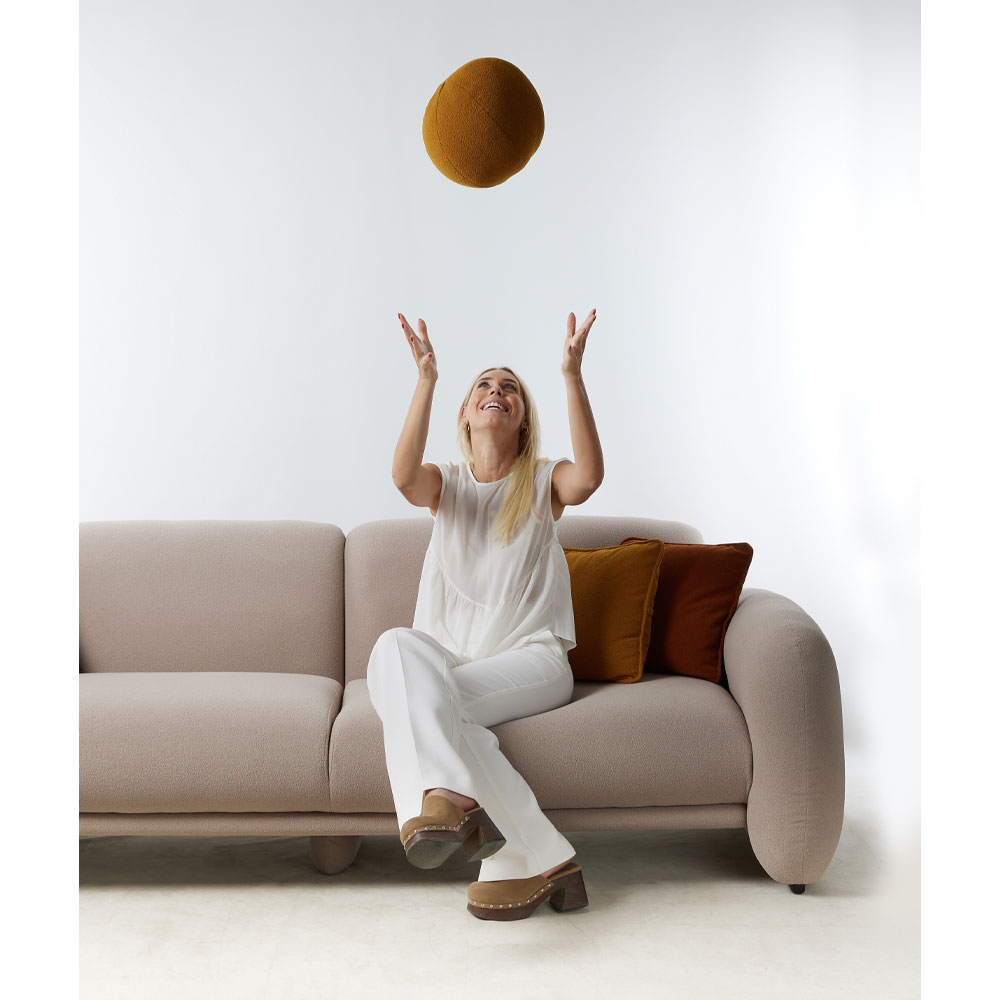 PUFFY ΚΑΝΑΠΕΣ 3ΘΕΣΙΟΣ CREAM 240x110x85 - Image 3