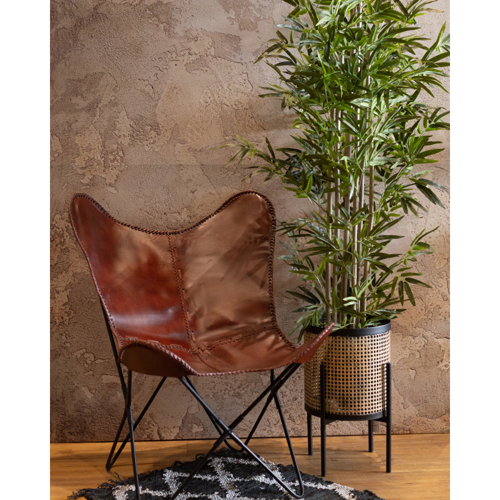 MARIPOSA ΠΟΛΥΘΡΟΝΑ COGNAC 70x70x90 - Image 2