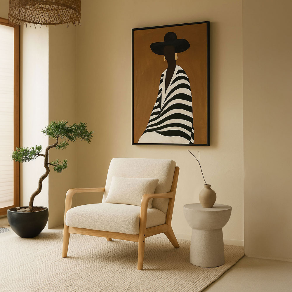 ORGANIC ΠΟΛΥΘΡΟΝΑ BEIGE 66x82x73 - Image 2