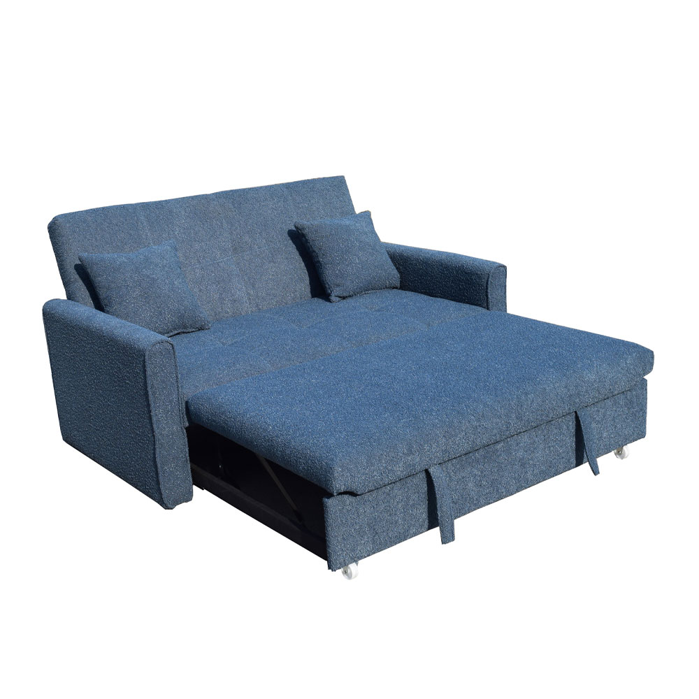 DUAL ΚΑΝΑΠΕΣ ΚΡΕΒΑΤΙ 2ΘΕΣΙΟΣ ΜΠΛΕ 153x89x85 - Image 2