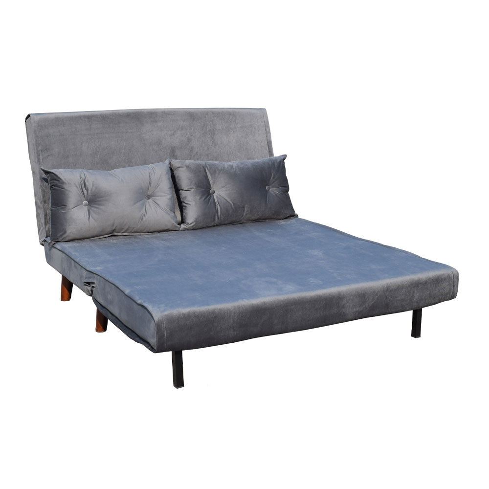 FALCON ΚΑΝΑΠΕΣ ΚΡΕΒΑΤΙ 2ΘΕΣΙΟΣ ΑΝΑΔΙΠΛΟΥΜΕΝΟΣ ΓΚΡΙ ΣΚΟΥΡΟ 121x90x80 - Image 2