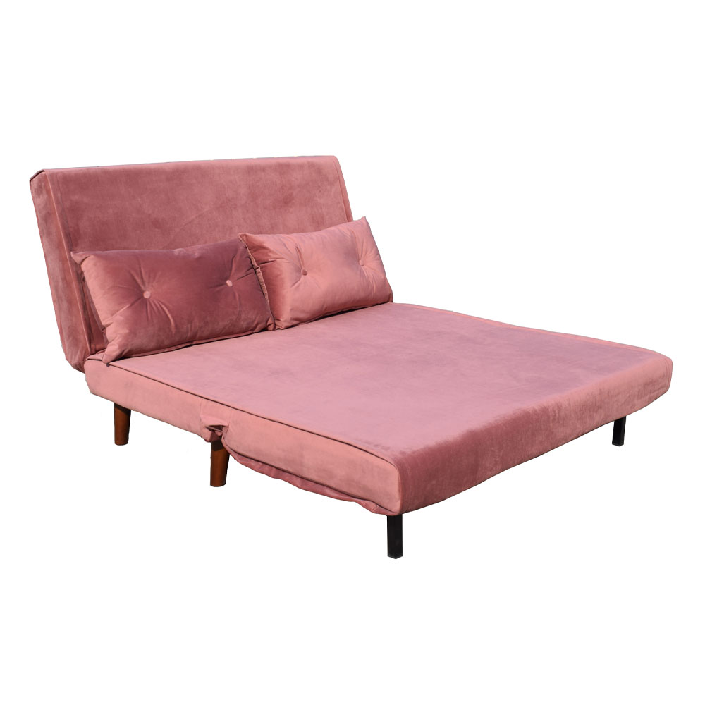 FALCON ΚΑΝΑΠΕΣ ΚΡΕΒΑΤΙ 2ΘΕΣΙΟΣ ΑΝΑΔΙΠΛΟΥΜΕΝΟΣ DUSTY PINK 121x90x80 - Image 2
