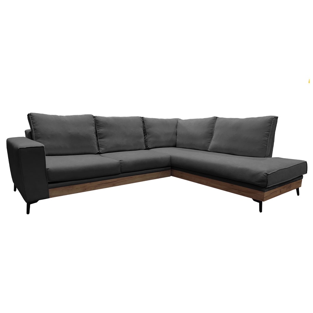 CAPRI ΚΑΝΑΠΕΣ ΓΩΝΙΑ ΔΕΞΙΑ ΑΝΘΡΑΚΙ 280x230x80