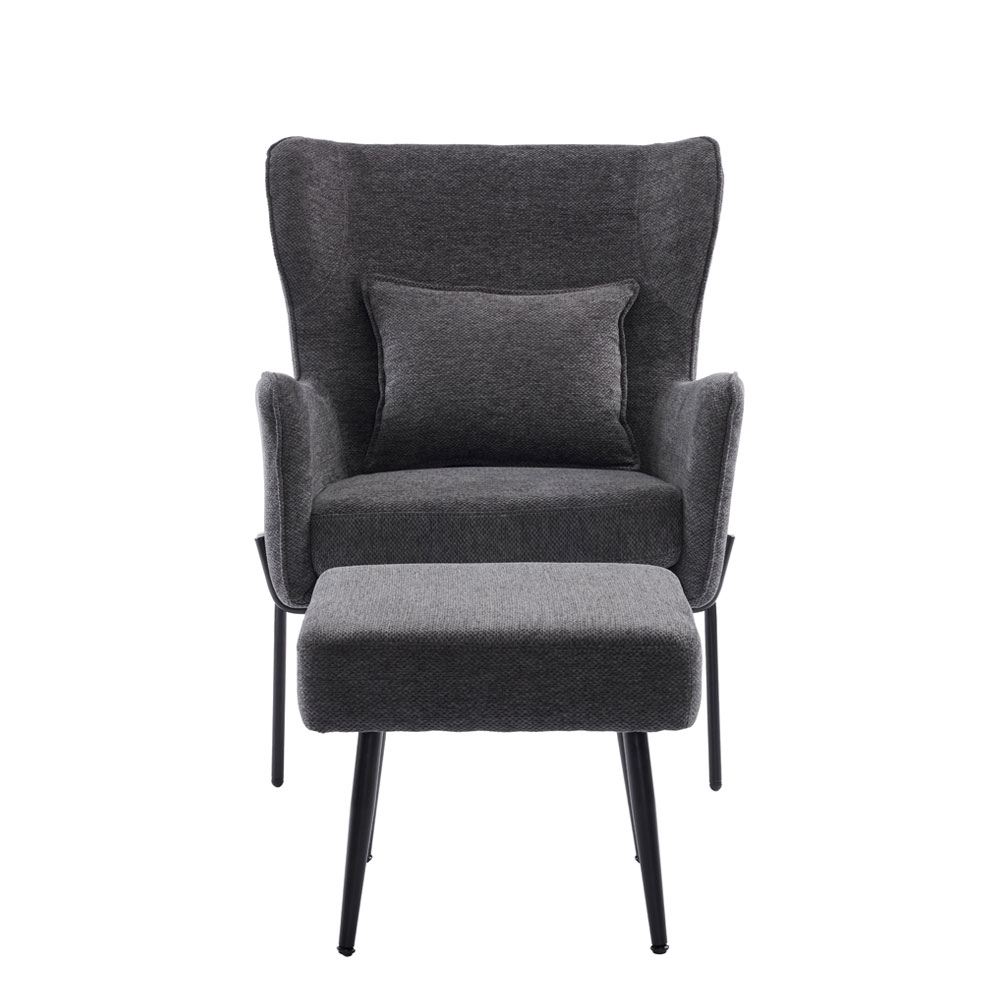 CHILLOUT ΠΟΛΥΘΡΟΝΑ ΣΚΑΜΠΩ ΣΕΤ ΓΚΡΙ ΣΚΟΥΡΟ 84x74x97.5 - Image 2