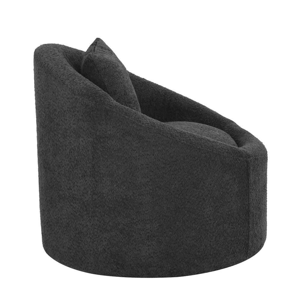 SOFTY ΠΟΛΥΘΡΟΝΑ ΠΕΡΙΣΤΡΕΦΟΜΕΝΗ ΓΚΡΙ ΣΚΟΥΡΟ 80x80x77 - Image 3