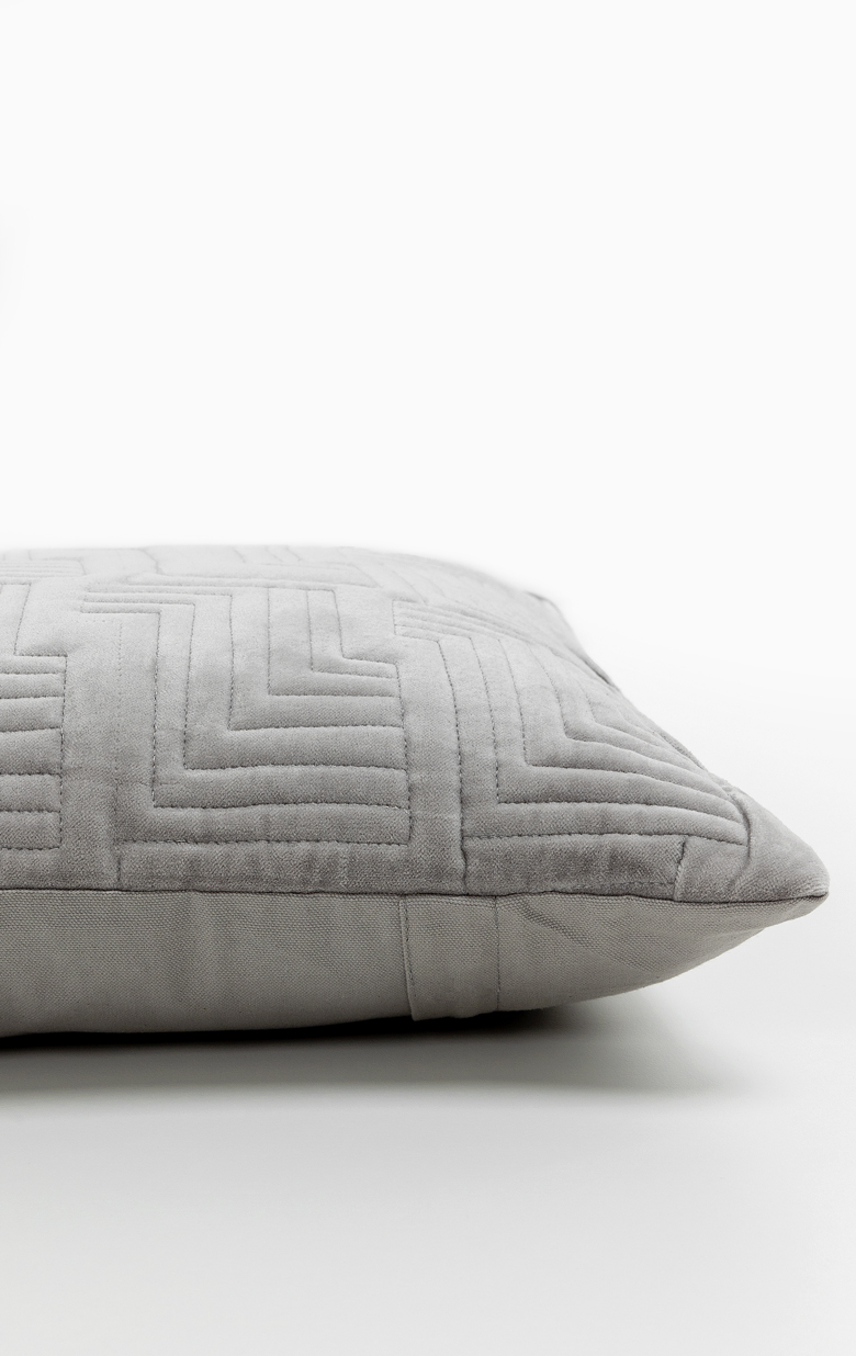 SILVER Z ΔΙΑΚΟΣΜΗΤΙΚΟ ΜΑΞΙΛΑΡΙ 50x50x10 ΥΦΑΣΜΑ ΓΚΡΙ - Image 5