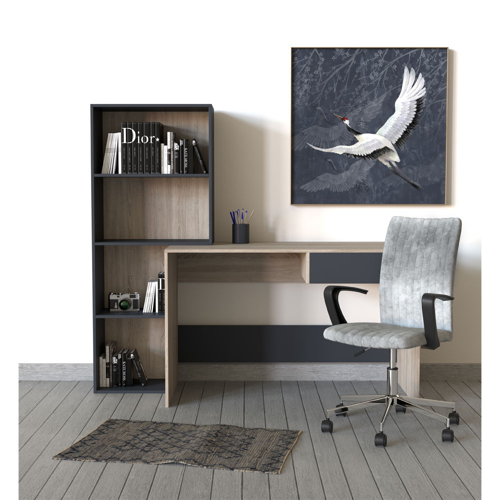 NOMADS ΧΑΛΑΚΙ 60x90 ΔΕΡΜΑ ΓΚΡΙ ΜΑΥΡΟ - Image 2