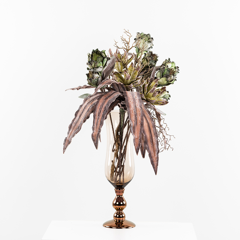 GINGER ΛΟΥΛΟΥΔΙ ΤΕΧΝΗΤΟ 100 EVA FOAM ΠΡΑΣΙΝΟ ΡΟΖ - Image 2