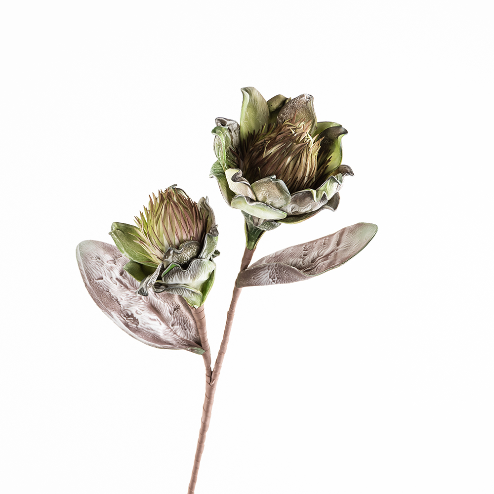 GINGER ΛΟΥΛΟΥΔΙ ΤΕΧΝΗΤΟ 100 EVA FOAM ΠΡΑΣΙΝΟ ΡΟΖ - Image 3