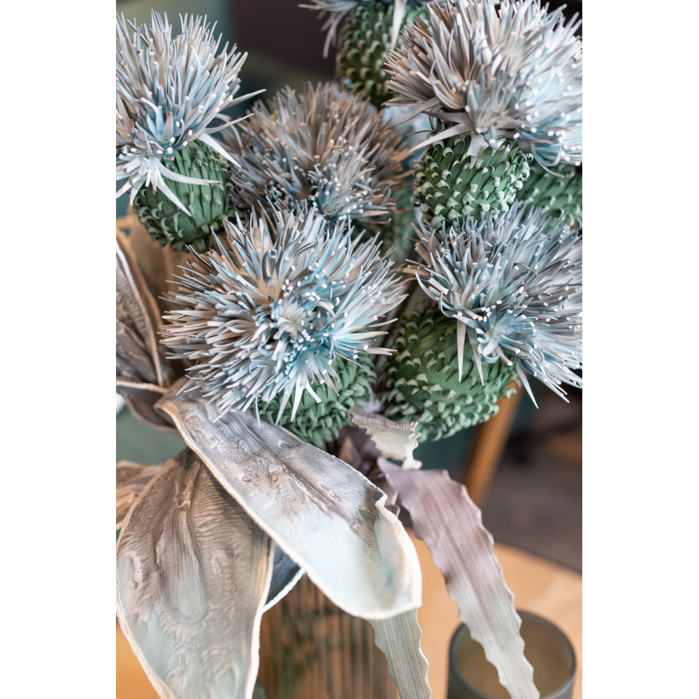 COSMOS ΛΟΥΛΟΥΔΙ ΤΕΧΝΗΤΟ 90 EVA FOAM ΜΠΛΕ ΠΡΑΣΙΝΟ - Image 4