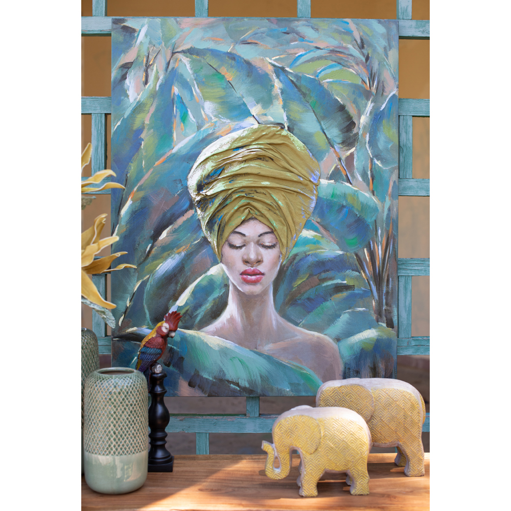 HIDE ΠΙΝΑΚΑΣ ΔΙΑΚΟΣΜΗΣΗΣ 76x100x4 ΚΑΜΒΑΣ ΠΟΛΥΧΡΩΜΟ ΞΥΛΟ - Image 2