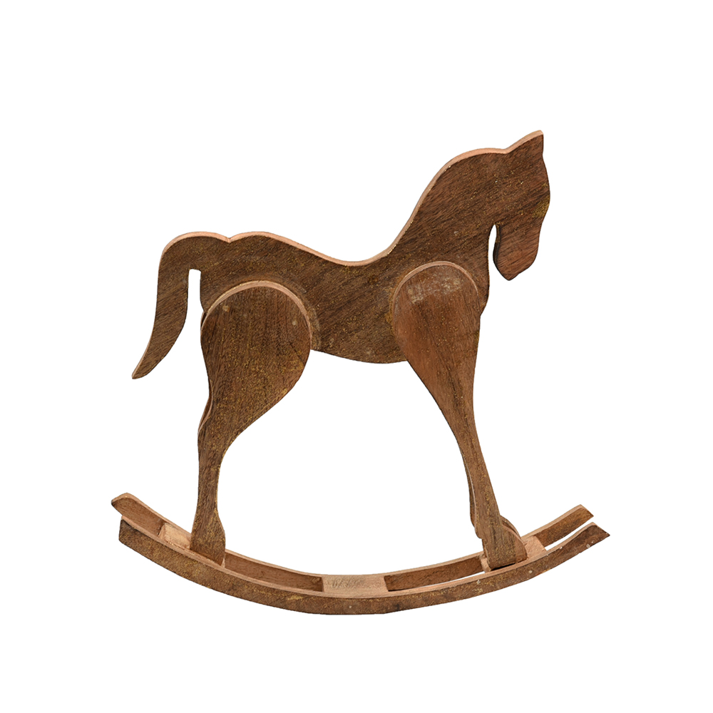 JEU ΔΙΑΚΟΣΜΗΤΙΚΟ ΚΟΥΝΙΣΤΟ ΑΛΟΓΟ 41x10x41 ΞΥΛΟ MANGO ΦΥΣΙΚΟ - Image 2