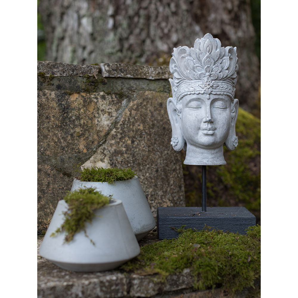 SHRIDEVI ΔΙΑΚΟΣΜΗΤΙΚΟ TOTEM 18x15x36 POLYRESIN ΛΕΥΚΟ ΑΝΤΙΚΕ ΜΑΥΡΟ - Image 2