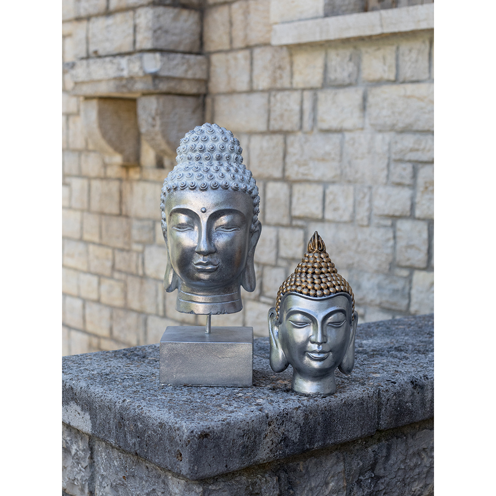 GODAMA ΔΙΑΚΟΣΜΗΤΙΚΟ ΒΟΥΔΑΣ 15x14x26 POLYRESIN ΧΡΥΣΟ ΑΣΗΜΙ - Image 3