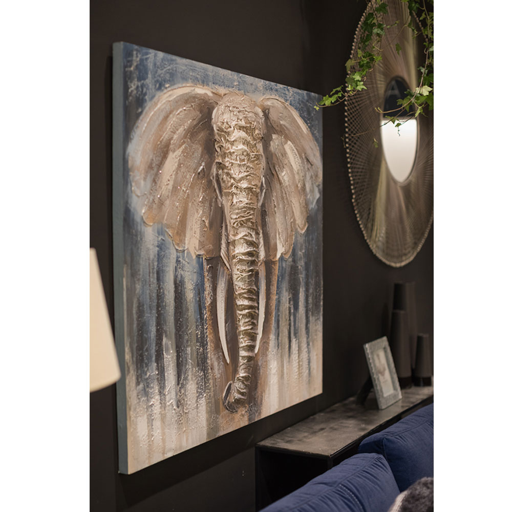 MY ELEFANT ΠΙΝΑΚΑΣ ΔΙΑΚΟΣΜΗΣΗΣ 100x100x3 ΚΑΜΒΑΣ ΠΟΛΥΧΡΩΜΟ ΞΥΛΟ - Image 4