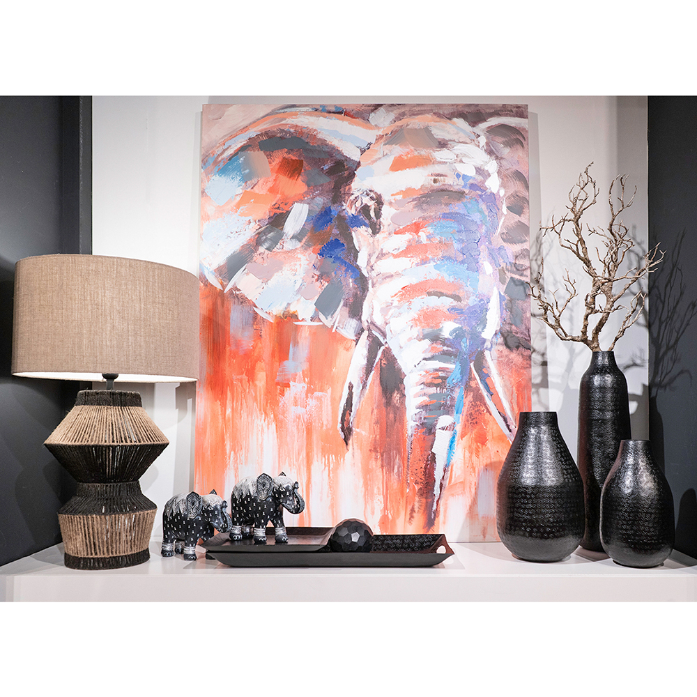 ELEFANT IN COLOR ΠΙΝΑΚΑΣ ΔΙΑΚΟΣΜΗΣΗΣ 90x120x3 ΚΑΜΒΑΣ ΠΟΛΥΧΡΩΜΟ ΞΥΛΟ - Image 2