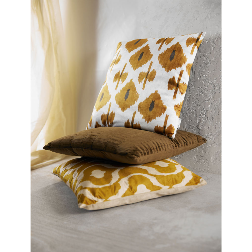 RELIEF ΔΙΑΚΟΣΜΗΤΙΚΟ ΜΑΞΙΛΑΡΙ 45x45 ΥΦΑΣΜΑ ΚΑΦΕ POLYESTER - Image 2