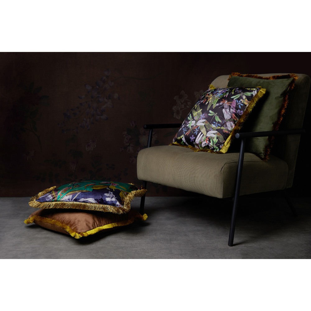 TRES ΔΙΑΚΟΣΜΗΤΙΚΟ ΜΑΞΙΛΑΡΙ 45x45 ΥΦΑΣΜΑ TERRACOTTA POLYESTER - Image 3