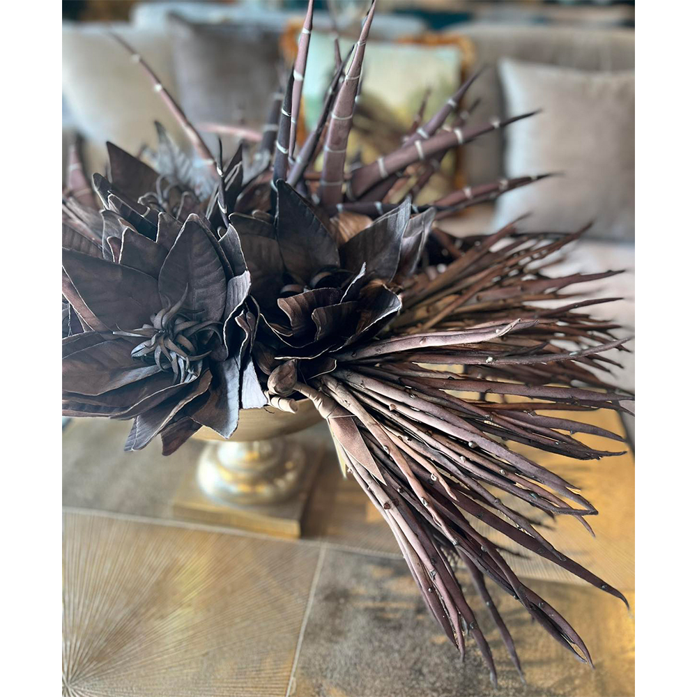 BROWN 4 ΛΟΥΛΟΥΔΙ ΤΕΧΝΗΤΟ 98 EVA FOAM ΚΑΦΕ - Image 3