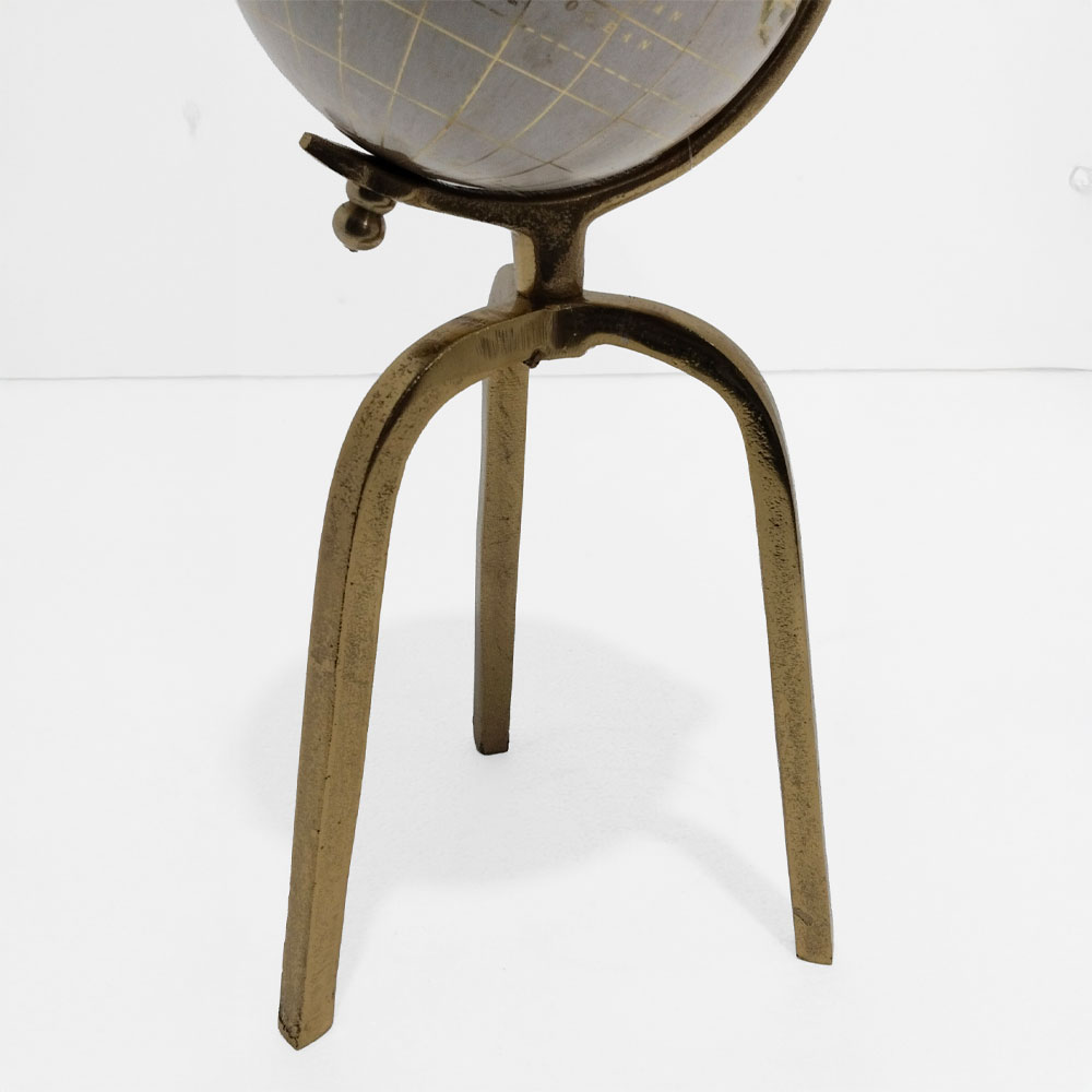 GLOBUS ΔΙΑΚΟΣΜΗΤΙΚΟ ΥΔΡΟΓΕΙΟΣ 15x15x41 ΑΛΟΥΜΙΝΙΟ ΧΡΥΣΟ ΛΕΥΚΟ ΠΛΑΣΤΙΚΟ - Image 3