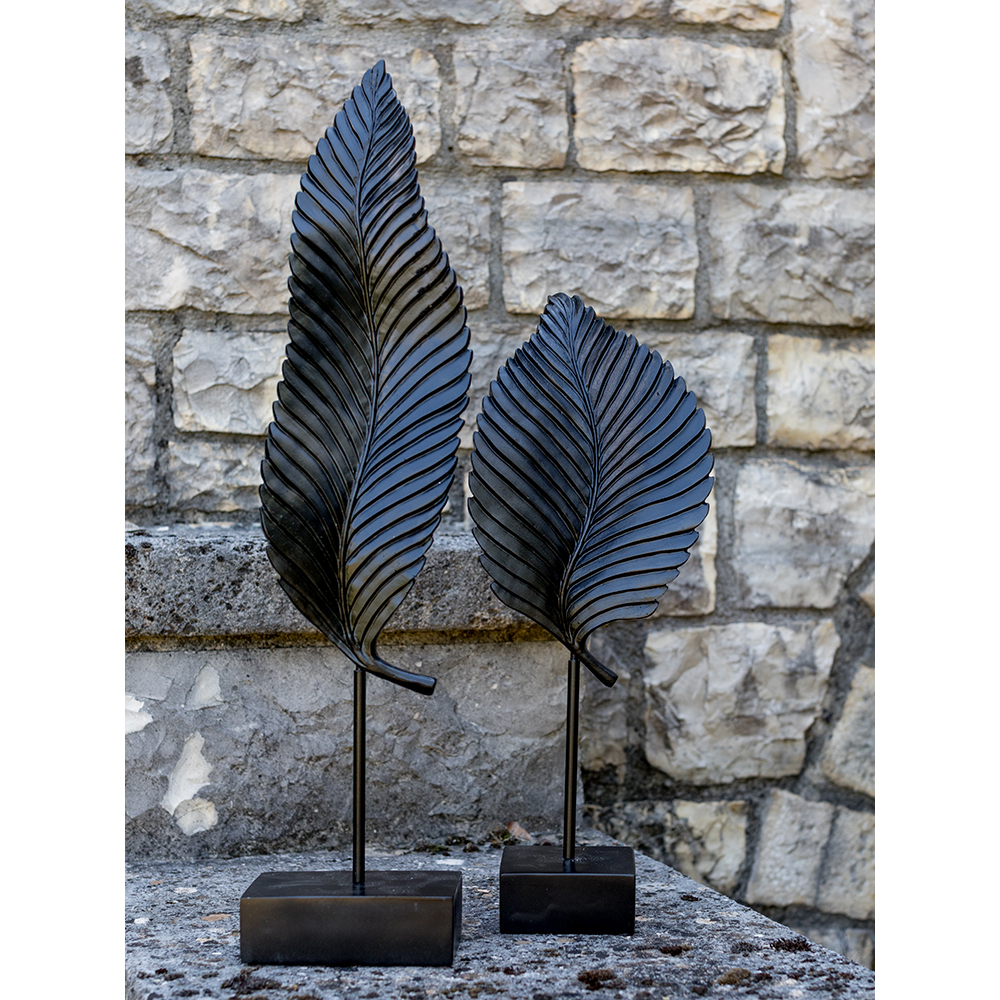 UMI ΔΙΑΚΟΣΜΗΤΙΚΟ TOTEM 13x9x57 POLYRESIN ΜΑΥΡΟ ΜΕΤΑΛΛΟ - Image 2