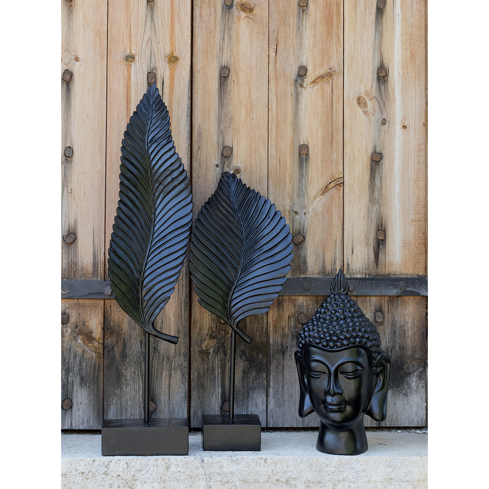 UMI ΔΙΑΚΟΣΜΗΤΙΚΟ TOTEM 13x9x57 POLYRESIN ΜΑΥΡΟ ΜΕΤΑΛΛΟ - Image 3