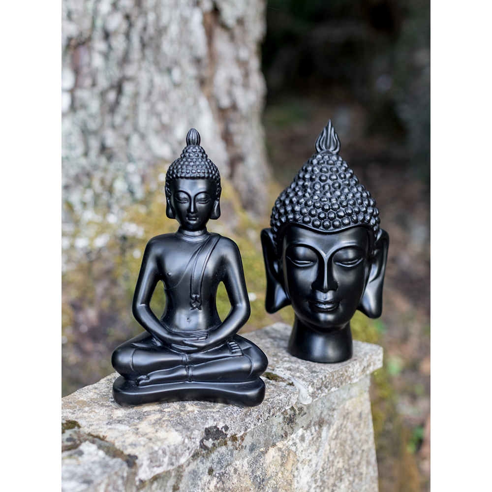 NABASA ΔΙΑΚΟΣΜΗΤΙΚΟ ΒΟΥΔΑΣ 18x10x29 POLYRESIN ΜΑΥΡΟ - Image 2