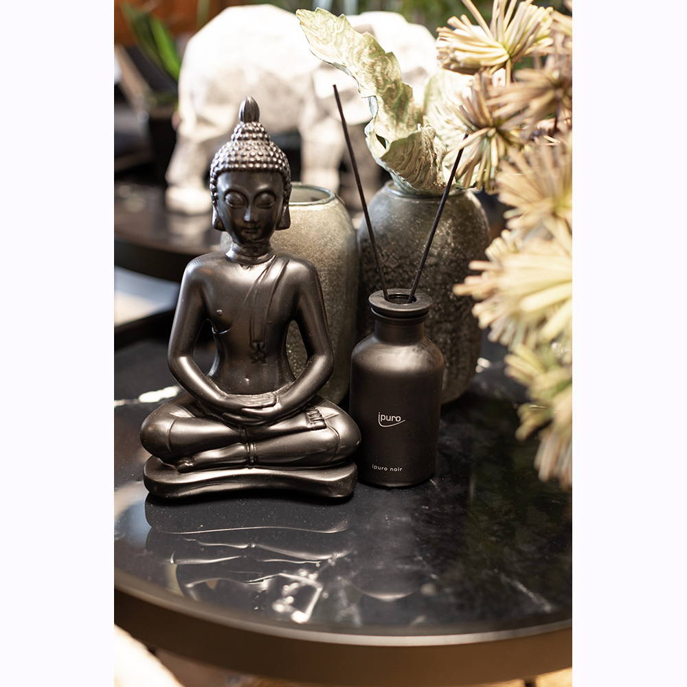 NABASA ΔΙΑΚΟΣΜΗΤΙΚΟ ΒΟΥΔΑΣ 18x10x29 POLYRESIN ΜΑΥΡΟ - Image 5