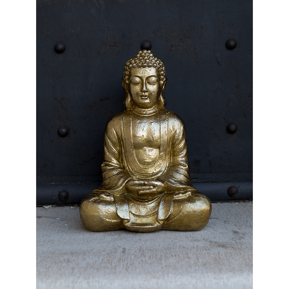 ADOM ΔΙΑΚΟΣΜΗΤΙΚΟ ΒΟΥΔΑΣ 25x17x35 POLYRESIN ΧΡΥΣΟ - Image 2