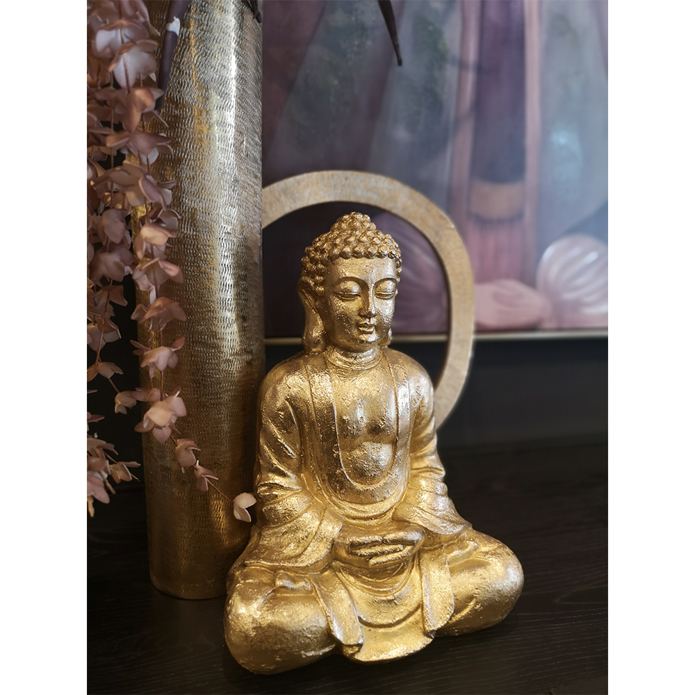 ADOM ΔΙΑΚΟΣΜΗΤΙΚΟ ΒΟΥΔΑΣ 25x17x35 POLYRESIN ΧΡΥΣΟ - Image 3