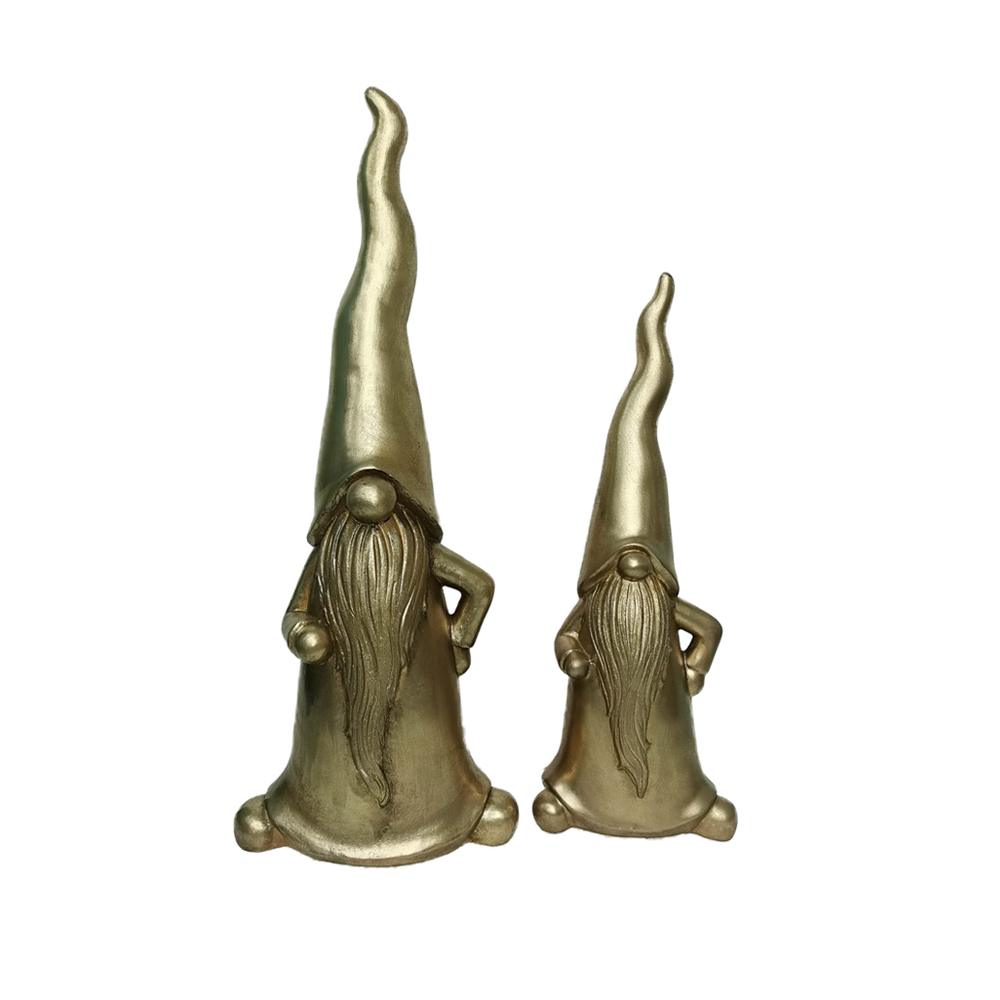 NISSE ΧΡΙΣΤΟΥΓΕΝΝΙΑΤΙΚΟ ΔΙΑΚΟΣΜΗΤΙΚΟ ΝΑΝΟΣ 21x15x57 POLYRESIN ΧΡΥΣΟ - Image 2