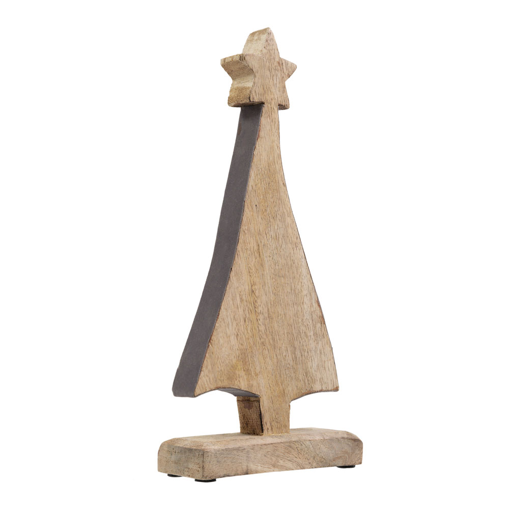 NATALE ΧΡΙΣΤΟΥΓΕΝΝΙΑΤΙΚΟ ΔΙΑΚΟΣΜΗΤΙΚΟ ΔΕΝΤΡΟ 14x2x30 ΞΥΛΟ ΓΚΡΙ - Image 2