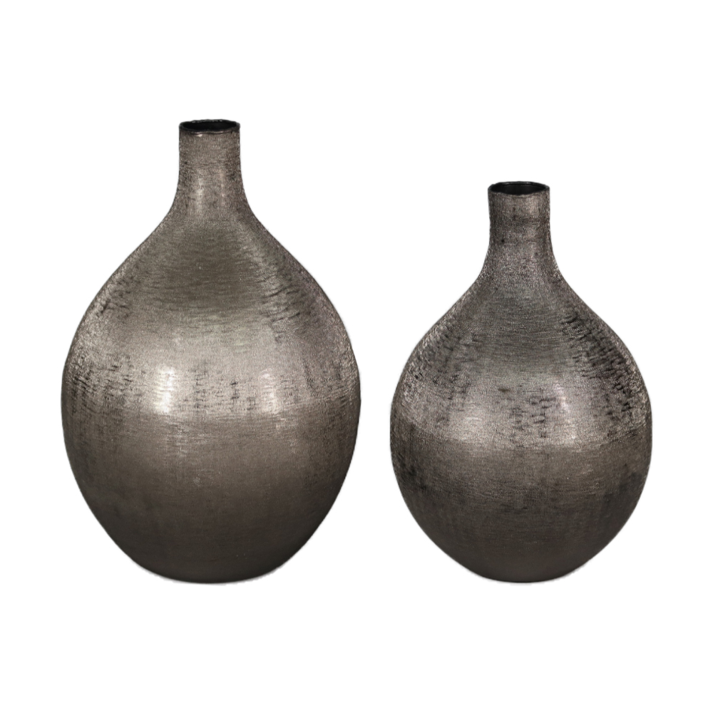 VERGE 1 ΒΑΖΟ 22x22x35 ΑΛΟΥΜΙΝΙΟ SMOKE BLACK - Image 2