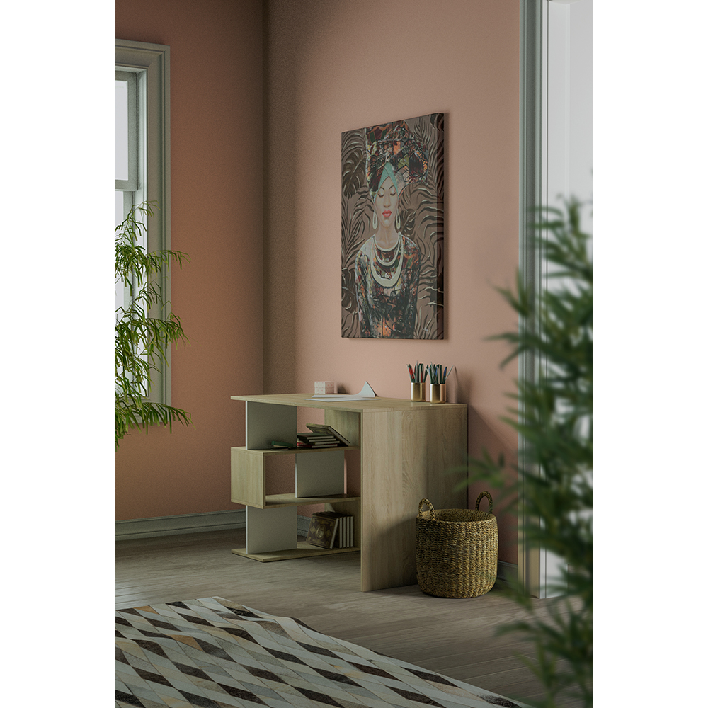 JUNGLE LADY ΠΙΝΑΚΑΣ ΔΙΑΚΟΣΜΗΣΗΣ 76x100x4 ΚΑΜΒΑΣ ΠΟΛΥΧΡΩΜΟ ΞΥΛΟ - Image 3