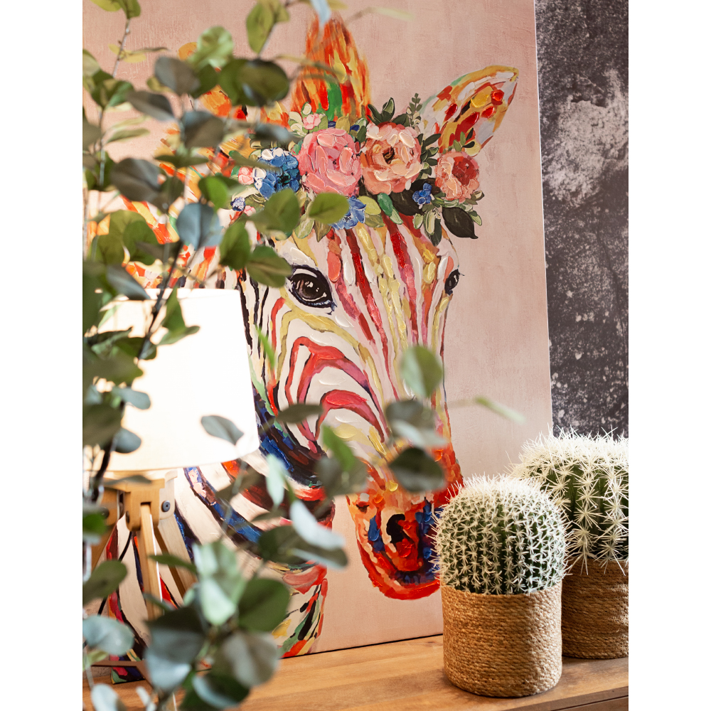 ZEBRA ΠΙΝΑΚΑΣ ΔΙΑΚΟΣΜΗΣΗΣ 80x120x4 ΚΑΜΒΑΣ ΠΟΛΥΧΡΩΜΟ - Image 2