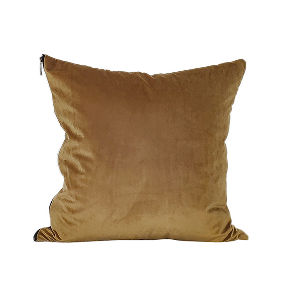 GLAM ΔΙΑΚΟΣΜΗΤΙΚΟ ΜΑΞΙΛΑΡΙ 45x45 ΥΦΑΣΜΑ ΜΠΛΕ ΧΡΥΣΟ POLYESTER - Image 2