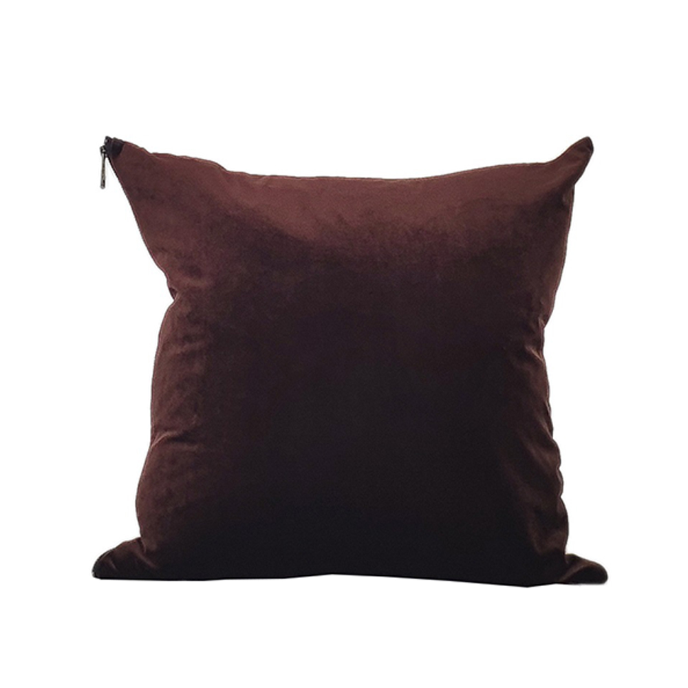 GLAM ΔΙΑΚΟΣΜΗΤΙΚΟ ΜΑΞΙΛΑΡΙ 45x45 ΥΦΑΣΜΑ RUSTY RED ΜΠΕΖ POLYESTER - Image 2