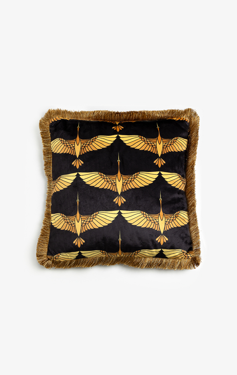 GARZA ΔΙΑΚΟΣΜΗΤΙΚΟ ΜΑΞΙΛΑΡΙ 45x45 ΥΦΑΣΜΑ ΜΑΥΡΟ ΧΡΥΣΟ