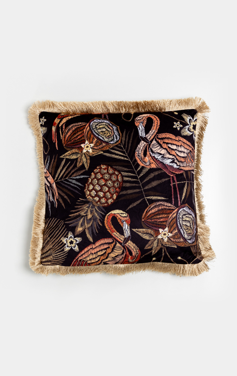 FLAMINGO ΔΙΑΚΟΣΜΗΤΙΚΟ ΜΑΞΙΛΑΡΙ 45x45 ΥΦΑΣΜΑ ΠΟΛΥΧΡΩΜΟ