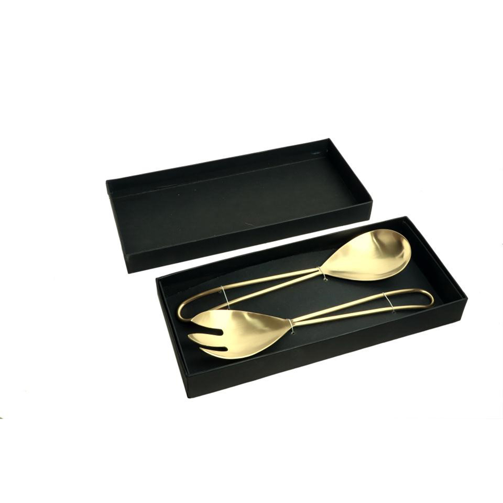 MATT SET ΣΕΡΒΙΡΙΣΜΑΤΟΣ ΣΑΛΑΤΑΣ SET 2ΤΜΧ 29x7x2 ΑΤΣΑΛΙ ΧΡΥΣΟ - Image 2