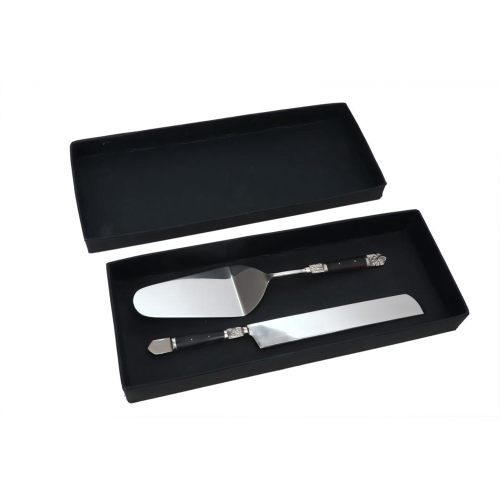 ROYAL SET ΣΕΡΒΙΡΙΣΜΑΤΟΣ ΓΛΥΚΟΥ SET 2ΤΜΧ 29x6x2 ΑΤΣΑΛΙ ΜΑΥΡΟ RESIN - Image 2