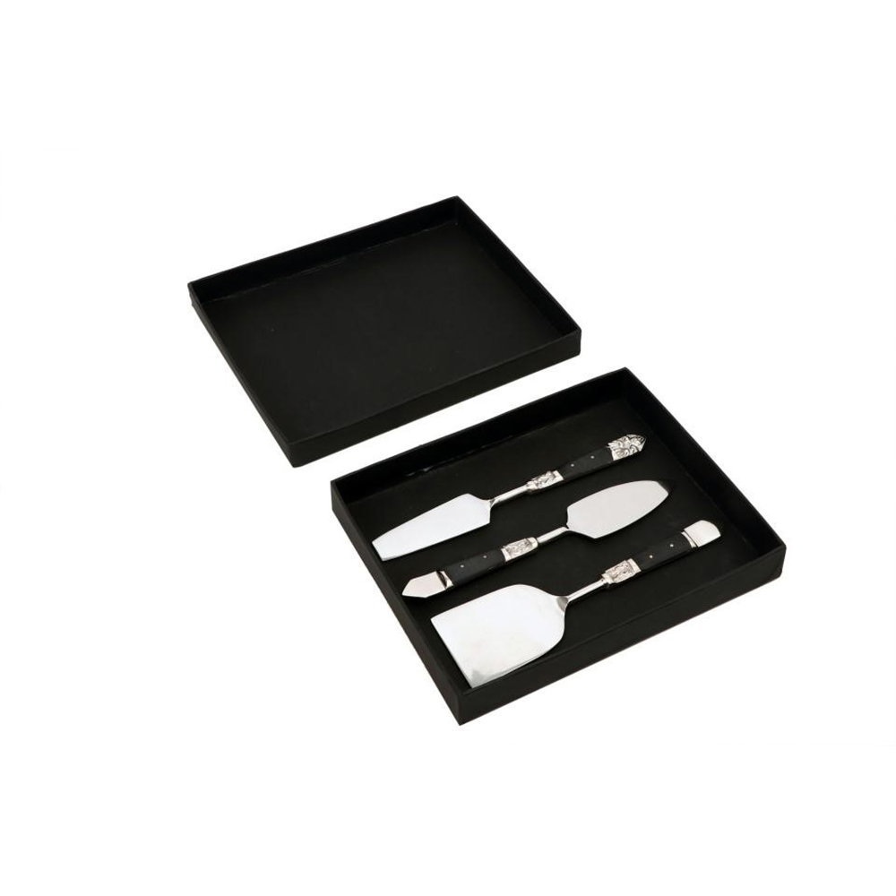 ROYAL SET ΣΕΡΒΙΡΙΣΜΑΤΟΣ ΤΥΡΙΩΝ SET 3ΤΜΧ 17x5x1 ΑΤΣΑΛΙ ΜΑΥΡΟ RESIN - Image 2
