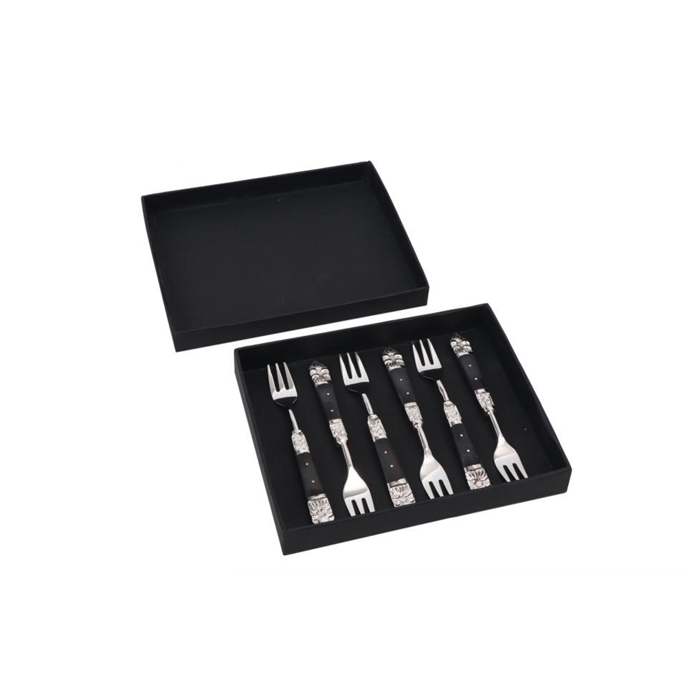 ROYAL ΠΙΡΟΥΝΙ ΓΛΥΚΟΥ SET 6TMX 15x2x1 ΑΤΣΑΛΙ ΜΑΥΡΟ RESIN - Image 2