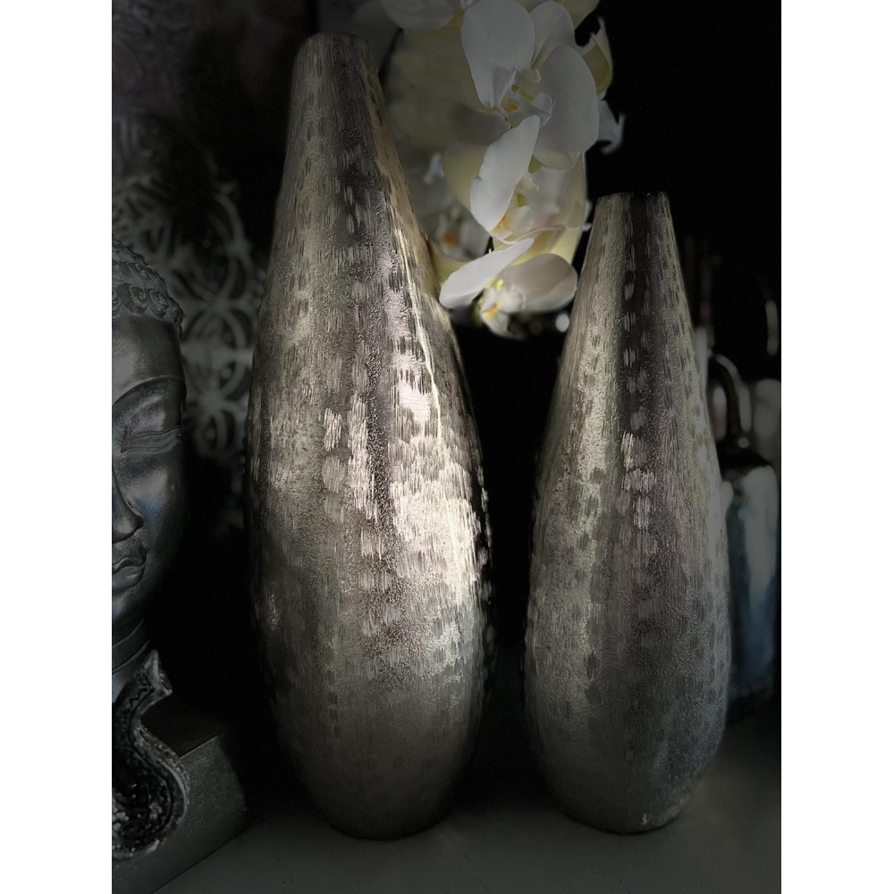 DROP ΒΑΖΟ 15x15x46 ΑΛΟΥΜΙΝΙΟ ΑΣΗΜΙ - Image 2