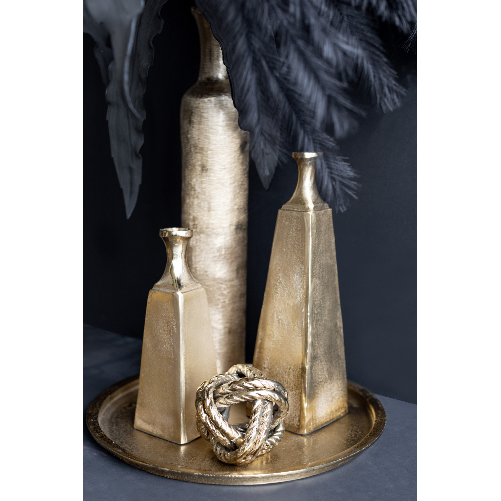 GLORY ΒΑΖΟ 10x10x30 ΑΛΟΥΜΙΝΙΟ ΧΡΥΣΟ - Image 3