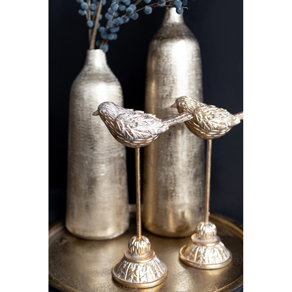 FUGLE ΔΙΑΚΟΣΜΗΤΙΚΟ ΠΟΥΛΙ 18x10x32 POLYRESIN ΧΡΥΣΟ ΑΝΤΙΚΕ - Image 2