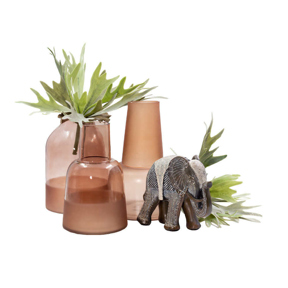 ZEME ΒΑΖΟ 18x18x28 ΓΥΑΛΙ TERRACOTTA - Image 5